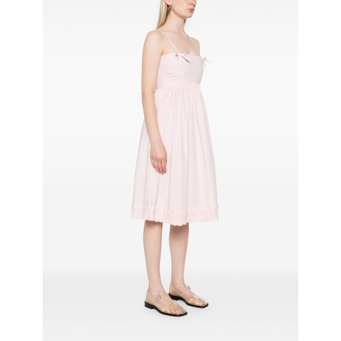 Ganni Ganni Poplin midi dress with shoulder straps LDin,Spring - Summer 2025,Women,Women > Clothing,Women > Clothing > Dresses,Yes Eu W0325868-P25