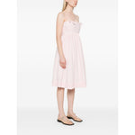 Ganni Ganni Poplin midi dress with shoulder straps LDin,Spring - Summer 2025,Women,Women > Clothing,Women > Clothing > Dresses,Yes Eu W0325868-P25