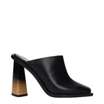Givenchy Black Leather Mules GI-9477441552649-EU35/US5