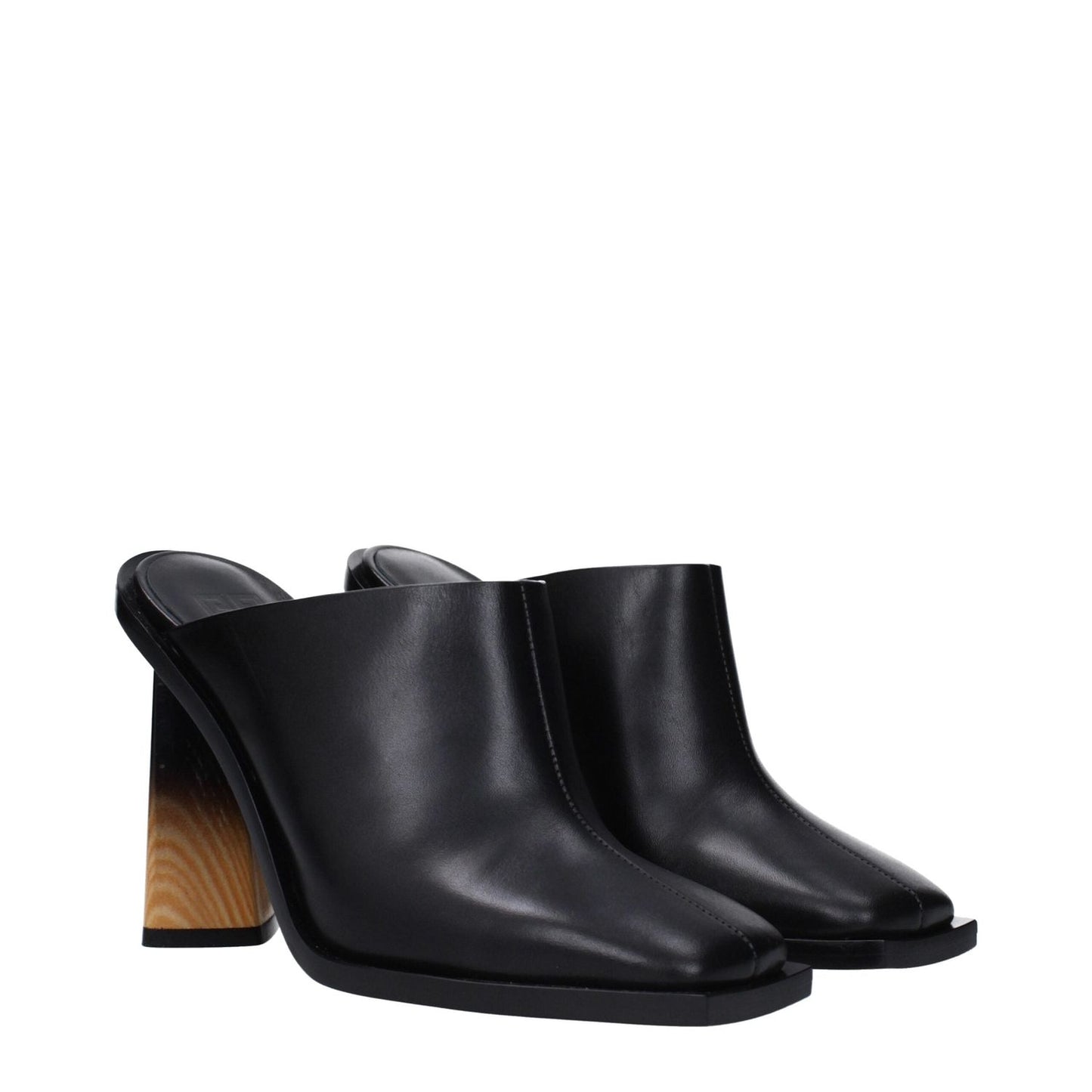 Givenchy Black Leather Mules GI-9477441552649-EU35/US5