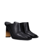 Givenchy Black Leather Mules GI-9477441552649-EU35/US5