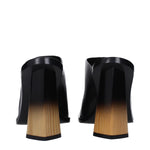Givenchy Black Leather Mules GI-9477441552649-EU35/US5