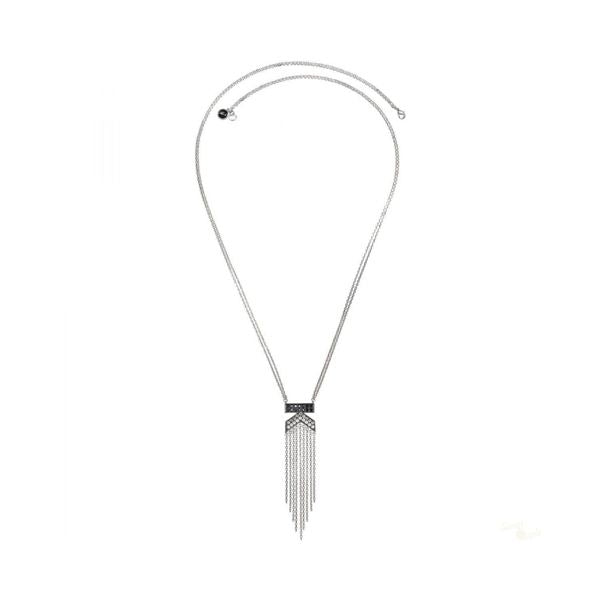 KARL LAGERFELD JEWELS JEWELRY Mod. 5448352 silver necklace with tassel design
