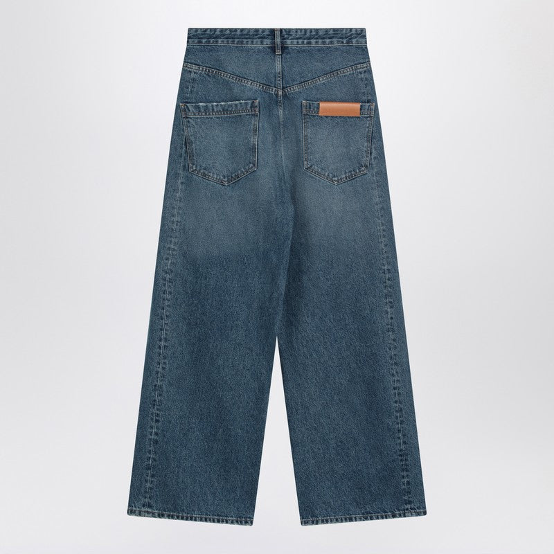 DARKPARK Blue asymmetrical wide leg jeans Ined