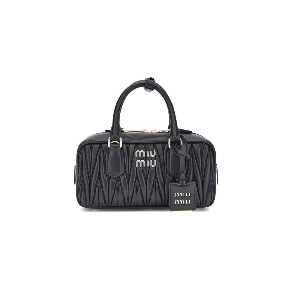 Miu Miu Miu Miu Arcadie Shoulder Bag MI5BB142VOONAN88F0002BB 1728,72470364320,Bags,Black,Miu Miu,New with tags,Shoulder Bags - Women - Bags,Women,Women - Bags