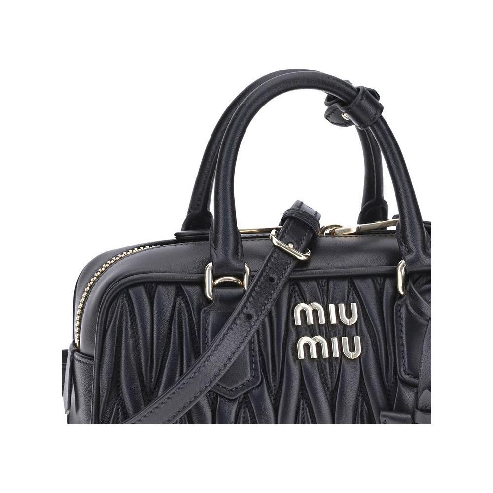 Miu Miu Miu Miu Arcadie Shoulder Bag MI5BB142VOONAN88F0002BB 1728,72470364320,Bags,Black,Miu Miu,New with tags,Shoulder Bags - Women - Bags,Women,Women - Bags