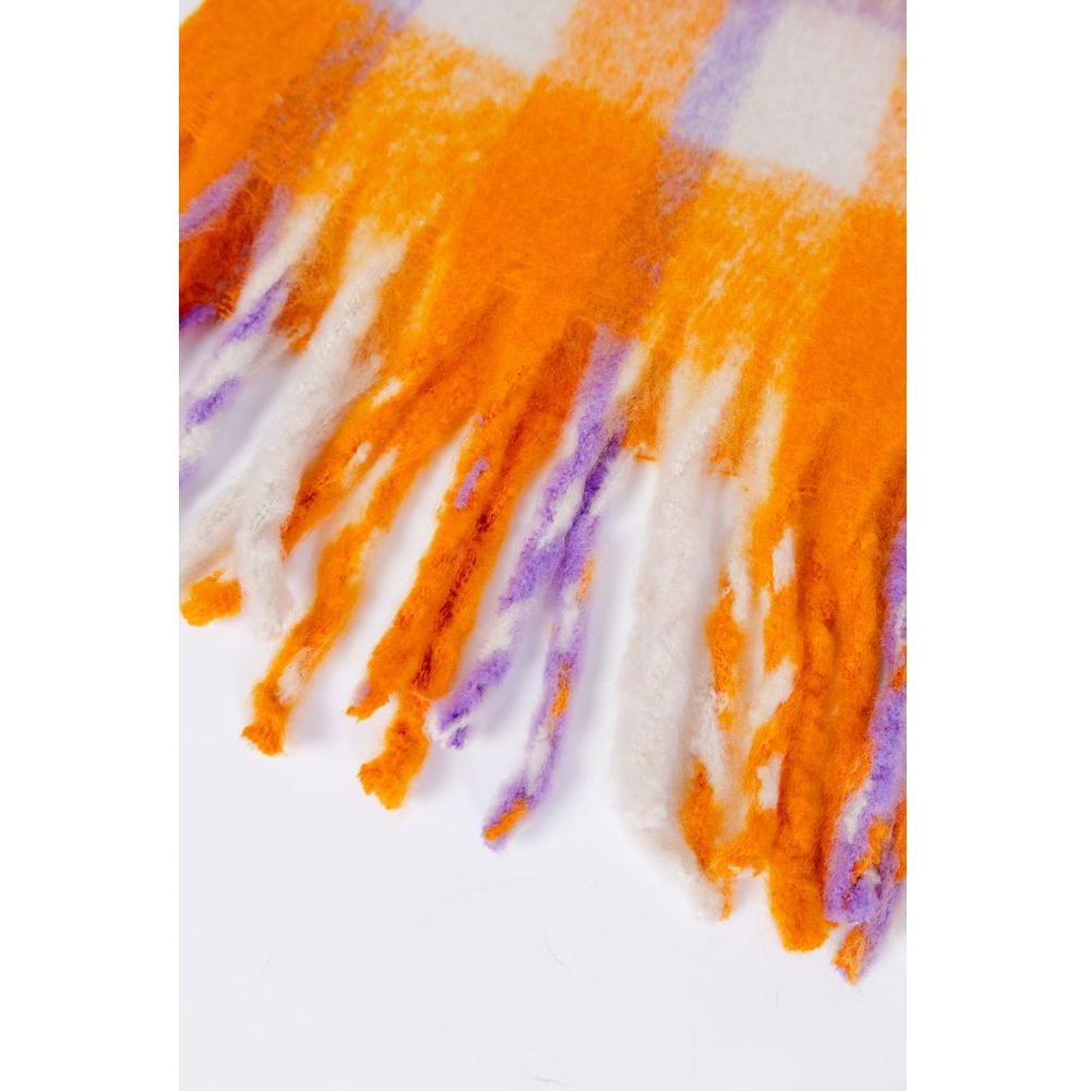 Only Orange Polyester Scarf ON-11456900125-ONE SIZE