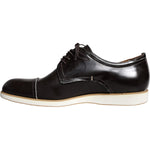 Pollini Black White Leather Lace Up Men Dress Formal Shoes MV4436-41