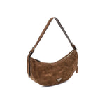 Prada Prada Demi-Lune Suede Shoulder Bag PR1BC255VOVO2C4SF0324BB 1728,72470364320,Bags,Brown,New with tags,Prada,Shoulder Bags - Women - Bags,Women,Women - Bags