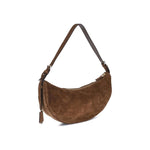 Prada Prada Demi-Lune Suede Shoulder Bag PR1BC255VOVO2C4SF0324BB 1728,72470364320,Bags,Brown,New with tags,Prada,Shoulder Bags - Women - Bags,Women,Women - Bags