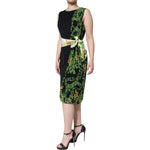 Roberto Cavalli Multicolor Floral Sheath Knee Length Dress DR281224-46