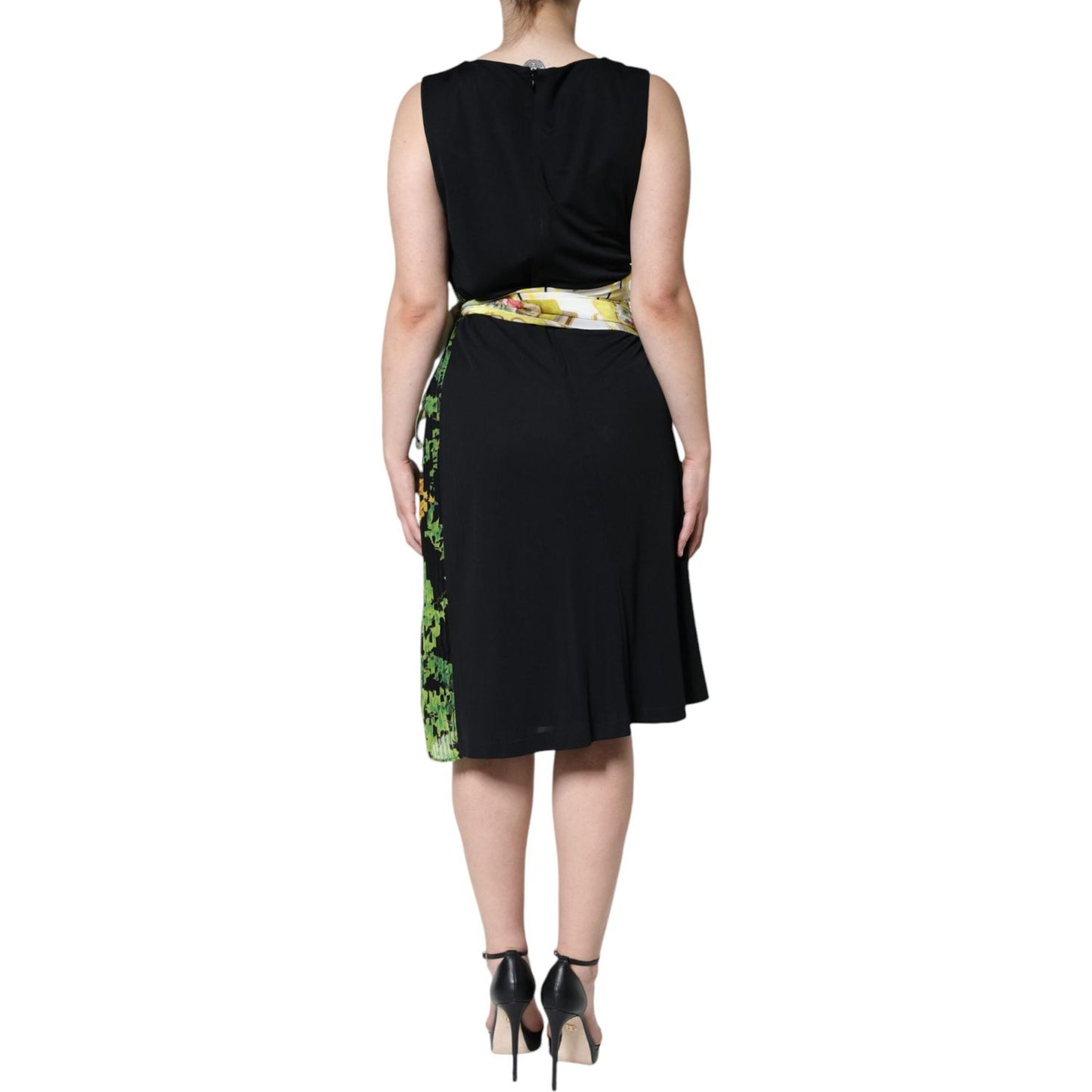 Roberto Cavalli Multicolor Floral Sheath Knee Length Dress DR281224-46