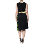 Roberto Cavalli Multicolor Floral Sheath Knee Length Dress DR281224-46