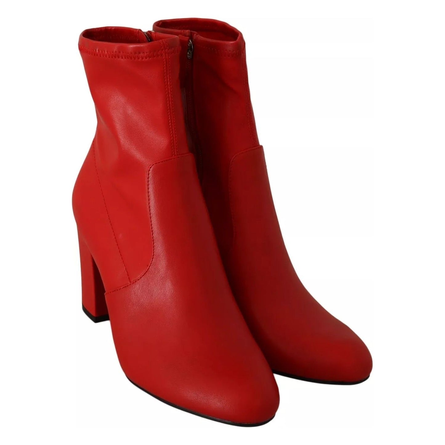 Steve Madden Steve Madden Red Leather Block Heels Ankle Boots Shoes LA9553-35.5 1728,67345645728,Boots - Women - Shoes,EU35.5/US5,EU36/US5.5,EU37.5/US7,EU37/US6.5,EU38.5/US8,EU38/US7.5,Material: Leather,Preowned / Defect,Red,Steve Madden,Women