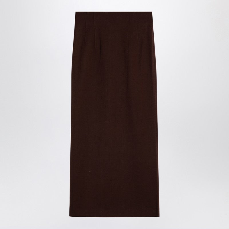 The Andamane THE ANDAMANE Hot Chocolate Shelby maxi skirt in wool Fall - Winter 2024,LDin,Women,Women > Clothing,Women > Clothing > Skirts,Yes Eu T160312ATNW037/P_ANDAM-HC_102