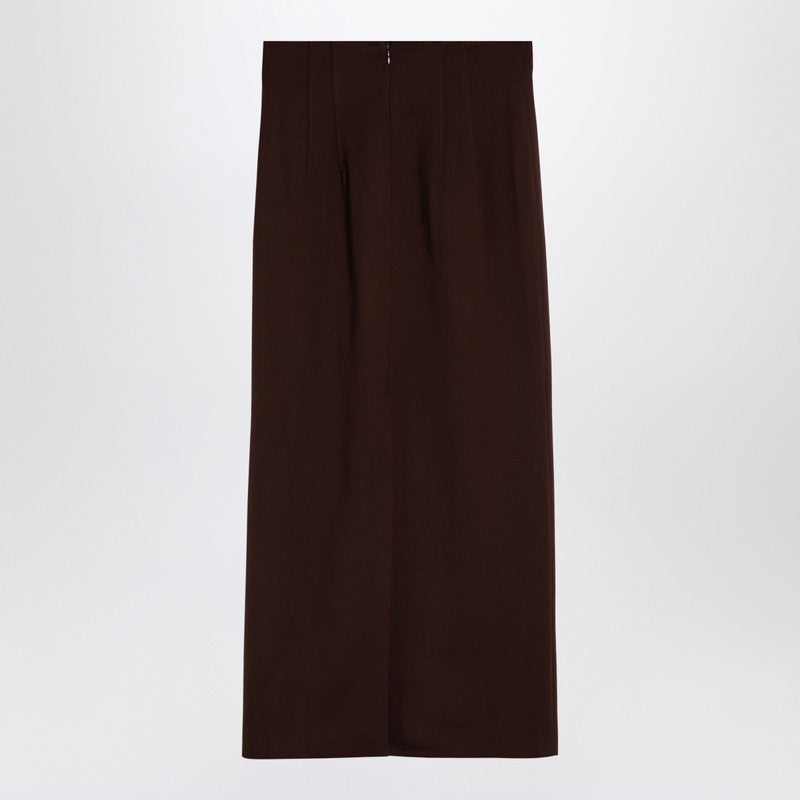 The Andamane THE ANDAMANE Hot Chocolate Shelby maxi skirt in wool Fall - Winter 2024,LDin,Women,Women > Clothing,Women > Clothing > Skirts,Yes Eu T160312ATNW037/P_ANDAM-HC_102