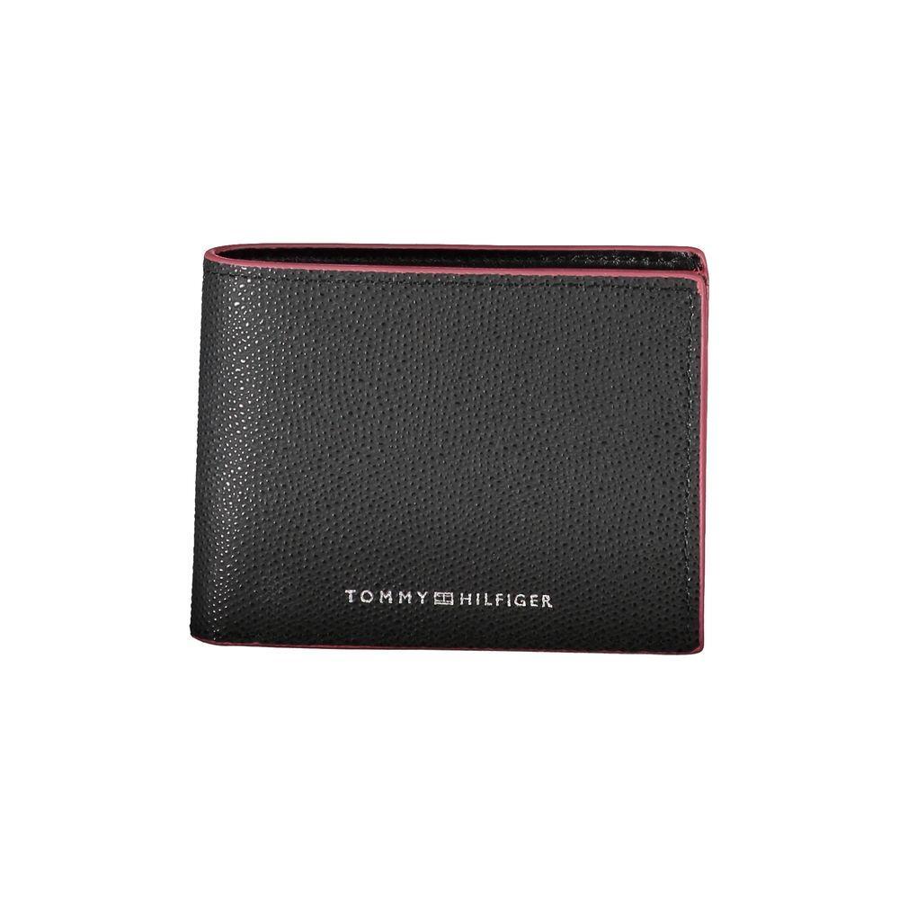 Tommy Hilfiger Elegant Leather Bifold Wallet with Contrast Accents 1728,67403481248,Bags,Black,Men,Men - Bags,New with tags,Tommy Hilfiger,Wallets - Men - Bags Tommy Hilfiger TO-27517