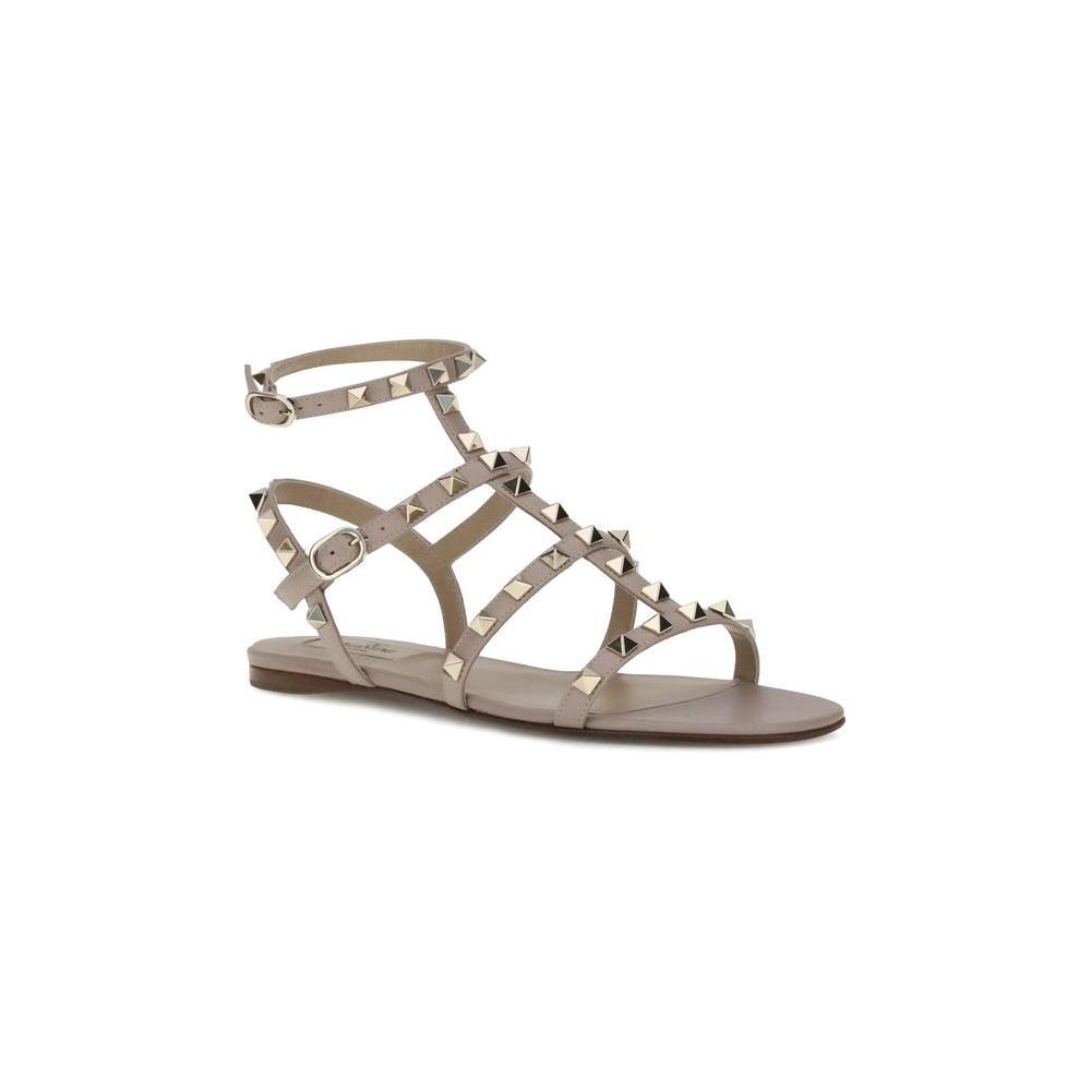 Valentino Garavani Rockstud Sandals 1728,72470364320,EU35.5/US5.5,EU36.5/US6.5,EU36/US6,EU38/US8,EU40/US10,EU41/US11,Gray,New with tags,Sandals - Women - Shoes,Shoes,Valentino Garavani,Women,Women - Shoes Valentino Garavani VA-7W2S0A05VODP45-EU36/US6