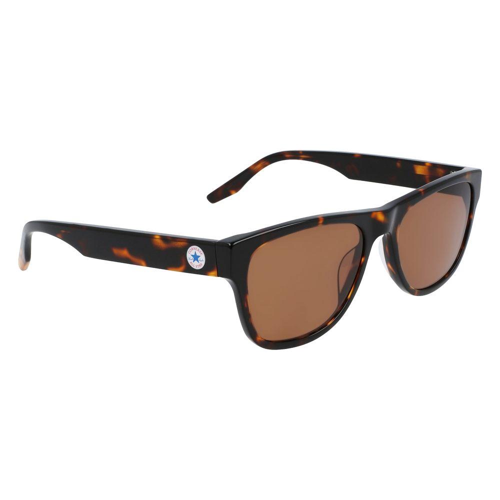 Converse brown acetate sunglasses with tortoiseshell pattern, UV filter 3, and dimensions 57/18/145 mm for men.