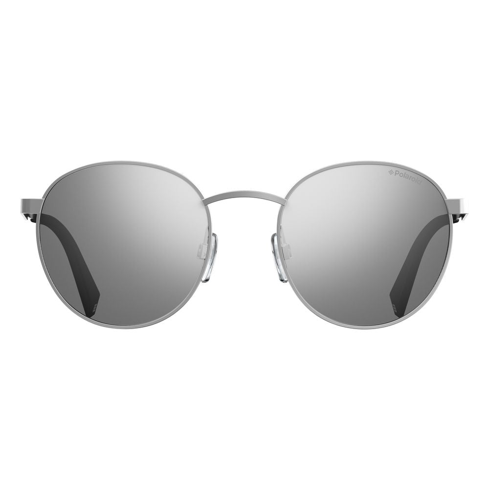 Polaroid Silver Metal Unisex Sunglasses PLD2053S010EX with Grey Polarized Lenses, Metal Frame, Size 51/14/135 mm.