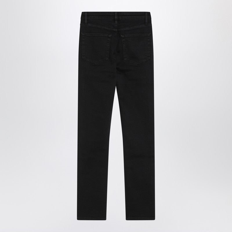 Frame Black straight-leg jeans The Pencil