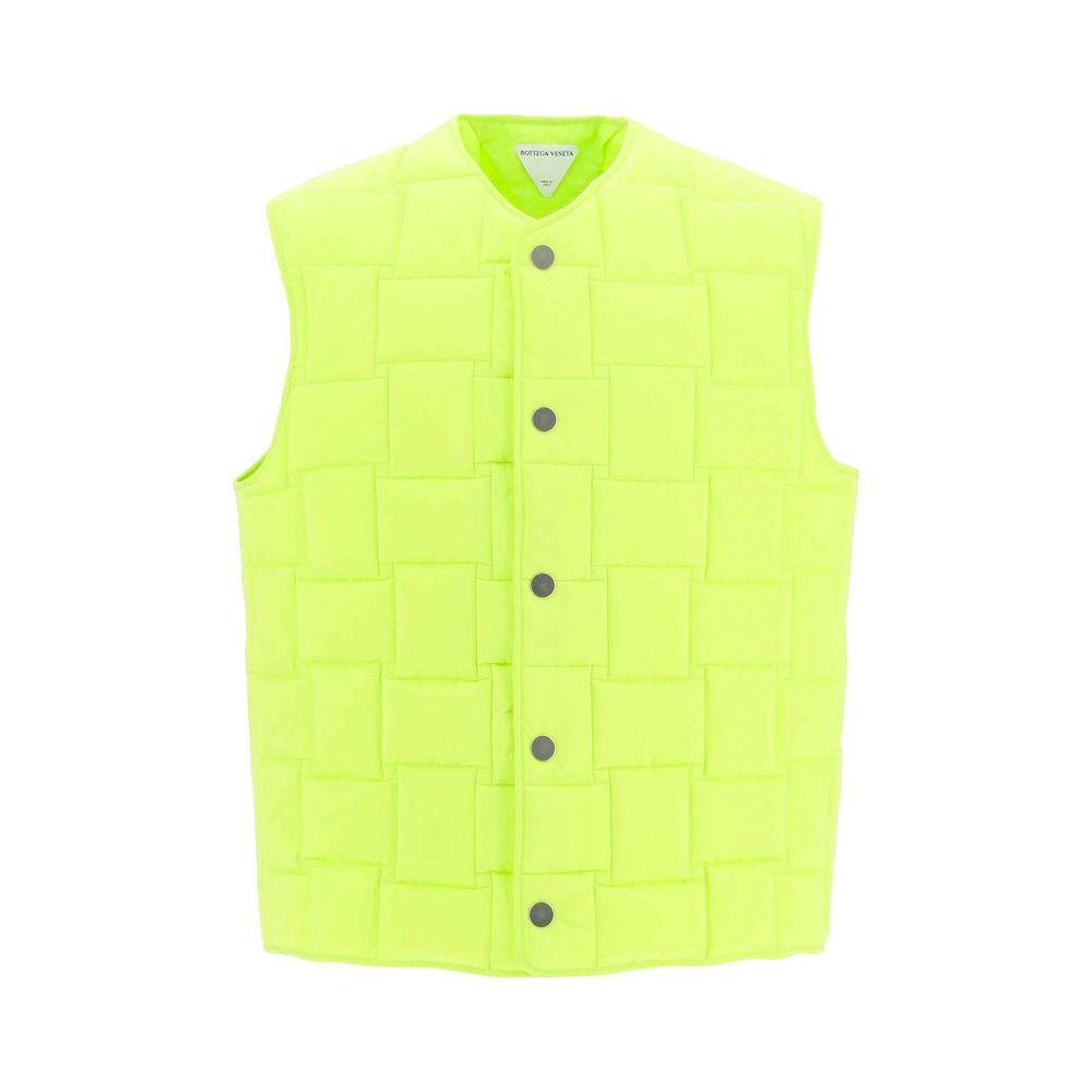 Bottega Veneta Bicolor Polyamide Sleeveless Jacket