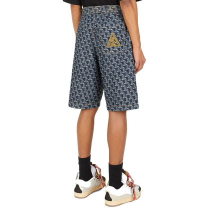 Lanvin Blue Cotton Knee Length