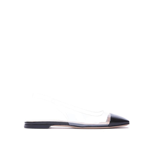 Gianvito Rossi Black Plexiglass Slides