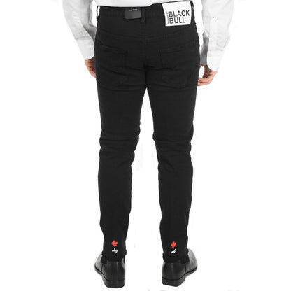 Dsquared² Black Cotton Skinny Jeans 1728,75611013280,Black,Clothing,Dsquared²,IT54 | XL,Jeans Denim - Clothing,Men,New with tags,Skinny Jeans - Jeans Denim - Clothing