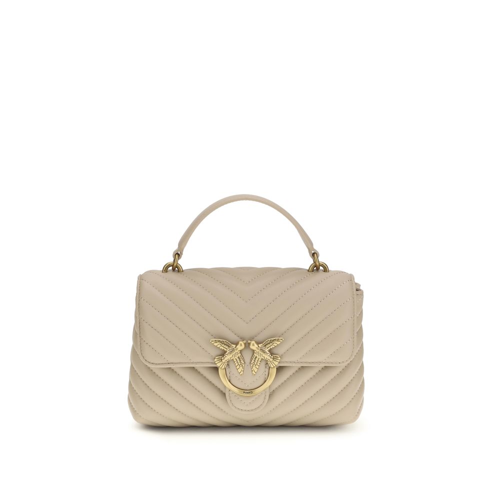 PINKO Beige Calf Leather Bos Taurus Handbag 1728,72470364320,Bags,Beige,Handbags - Bags,New with tags,PINKO,Women