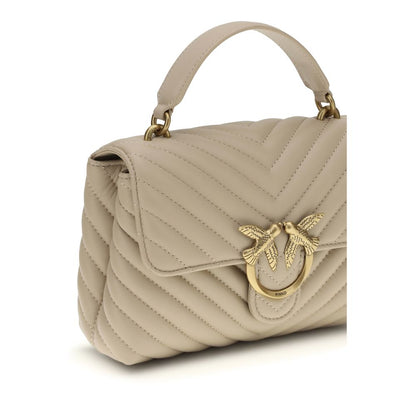 PINKO Beige Calf Leather Bos Taurus Handbag 1728,72470364320,Bags,Beige,Handbags - Bags,New with tags,PINKO,Women