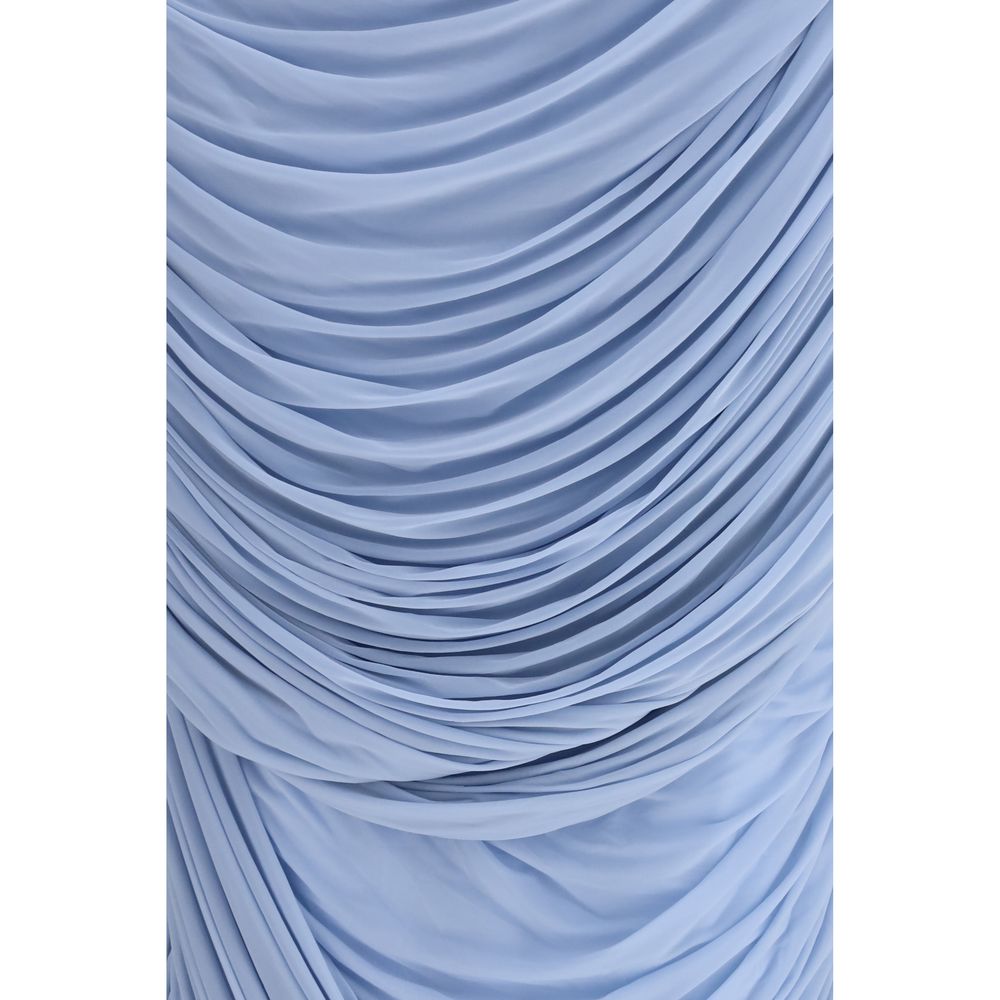 Magda Butrym Blue Copper Midi Skirt