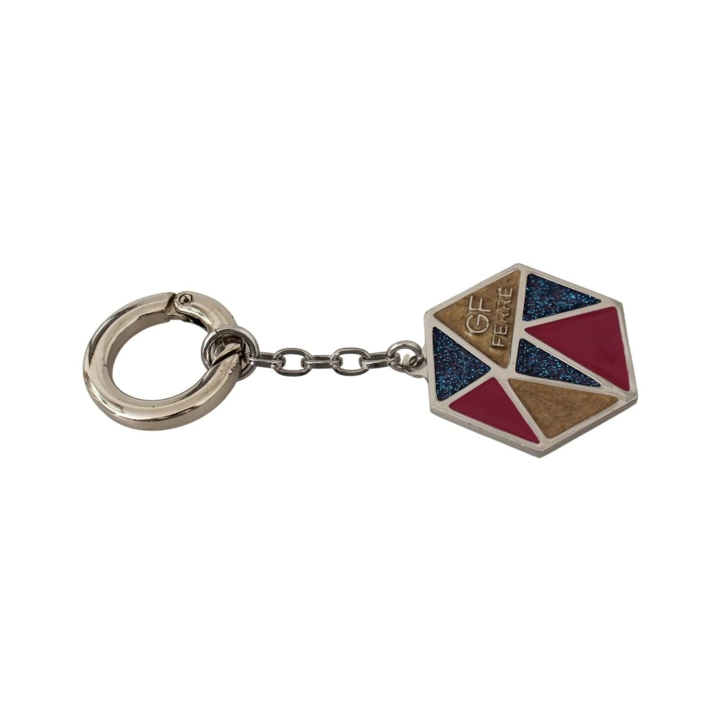 Ferre Blue Metal Keychain