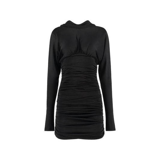 Saint Laurent Black Viscose Casual Dress