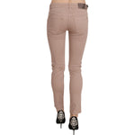 CRISTINAEFFE Chic Slim Fit Skinny Brown Pants CRISTINAEFFE Rosy Brown