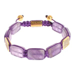 Nialaya CZ Amethyst 18K Gold 925 Bracelet NIA20249-2