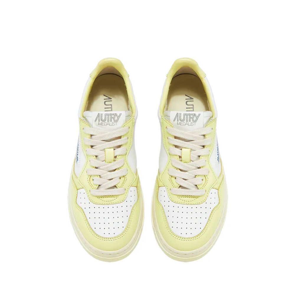 Autry White Leather Athletic Sneakers