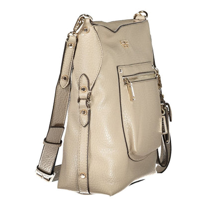 Guess Jeans Beige Polyurethane Women's Handbag