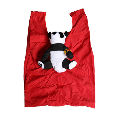 Dolce & Gabbana Men Red Polyester Panda Stuffed Ecobag Tote Borse Bag