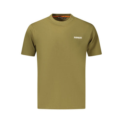 Napapijri Verde Cotton Men T-Shirt