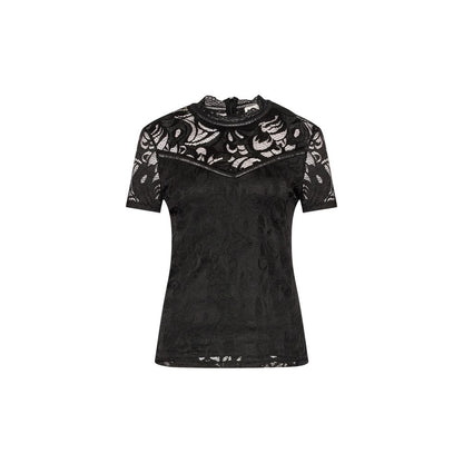 Vila Clothes Black Polyamide T-Shirt