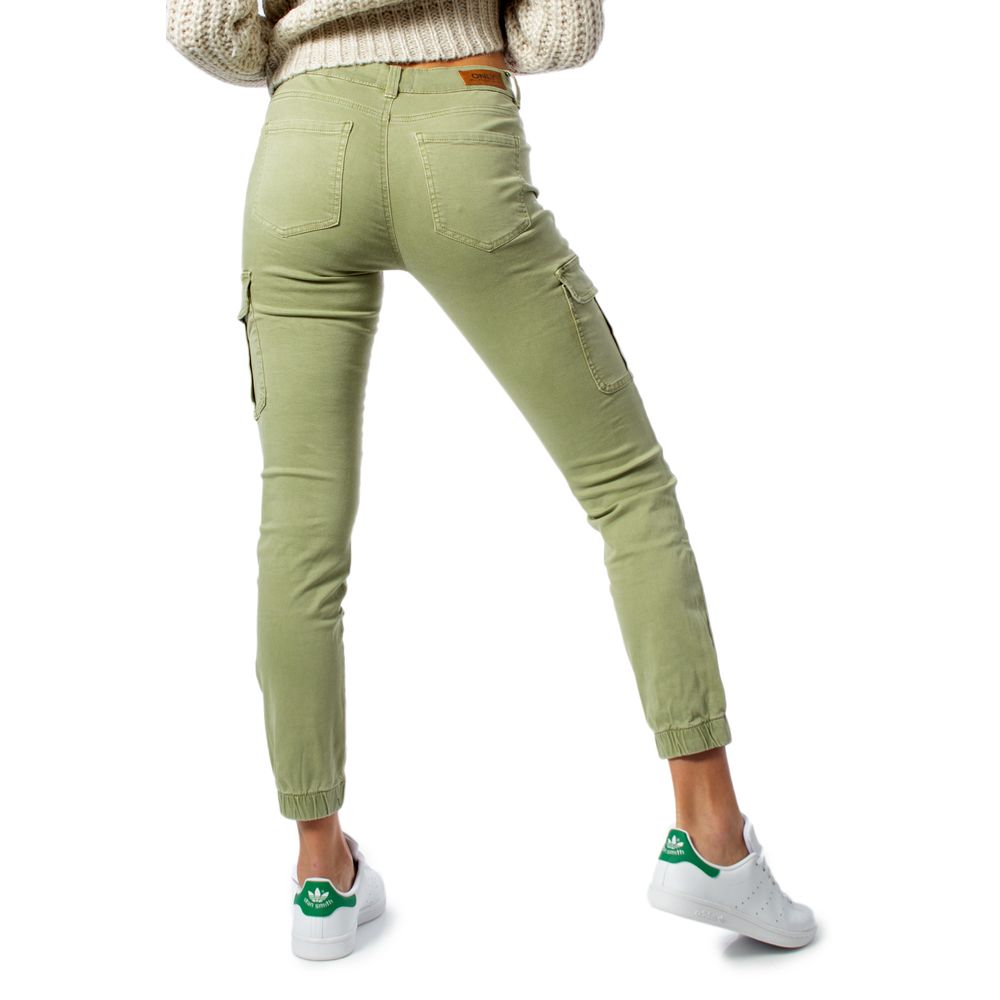 Only Green Cotton Cargo Pants