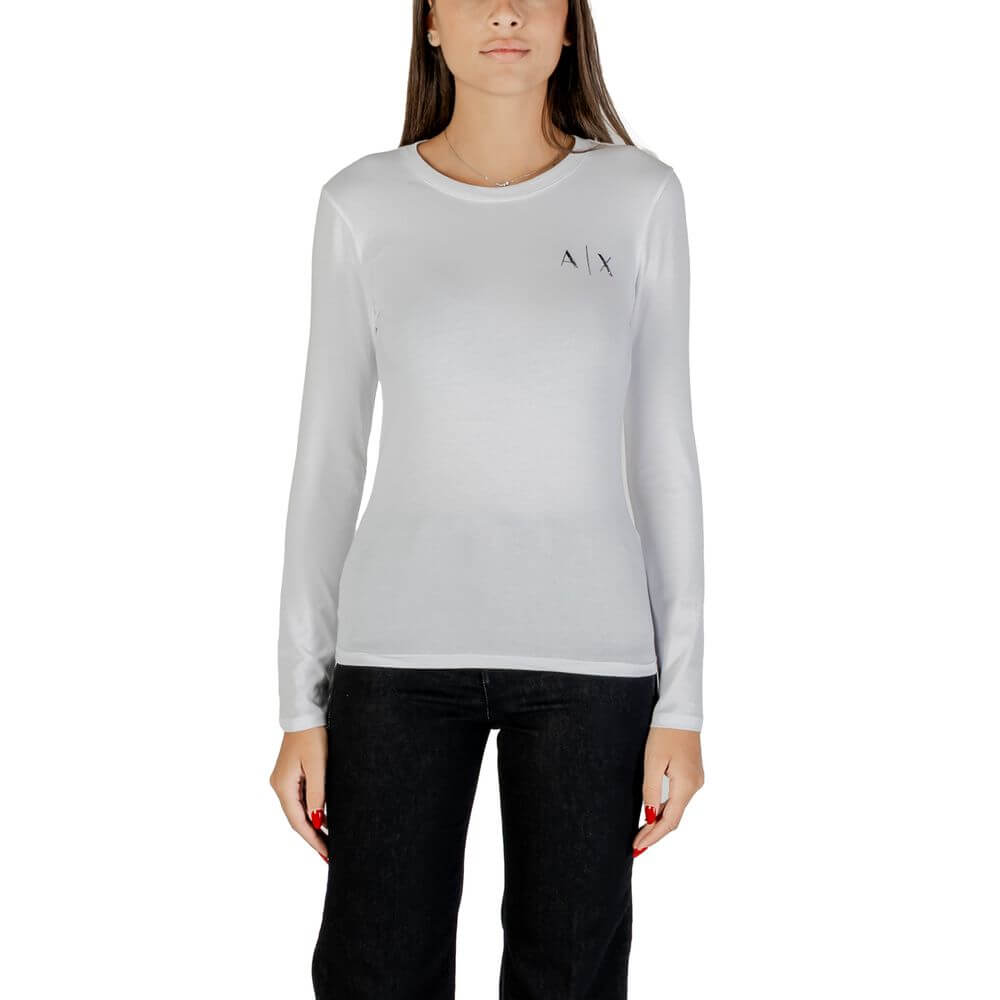 Armani Exchange White Cotton T-Shirt