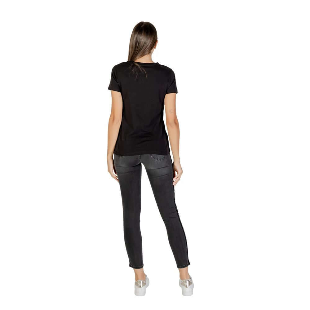 Armani Exchange Black Cotton T-Shirt