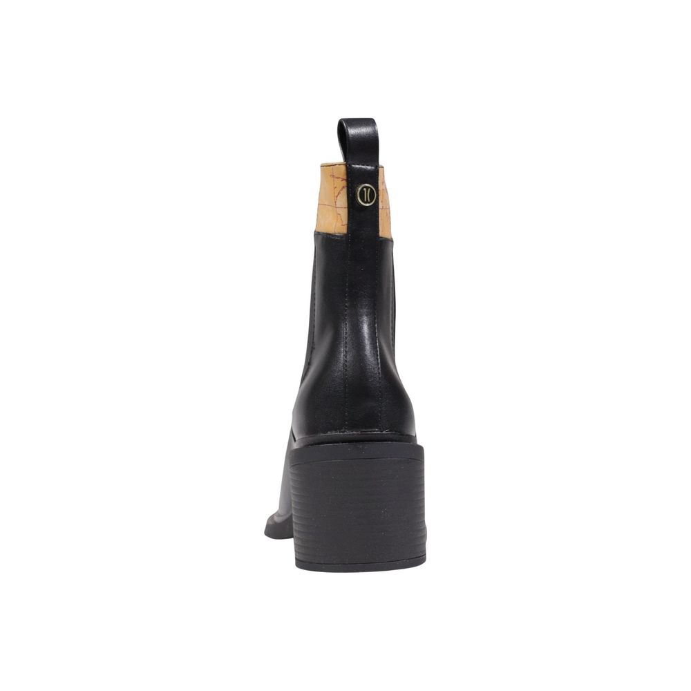 Alviero Martini Prima Classe Black Polyethylene Ankle Boots