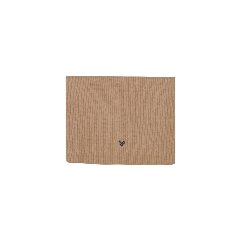 Pieces Beige Recycled Polyester Scarf