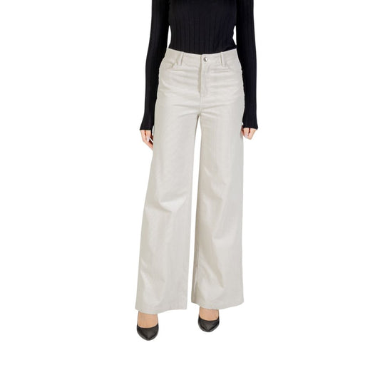 Liu Jo Beige Cotton Casual Pants