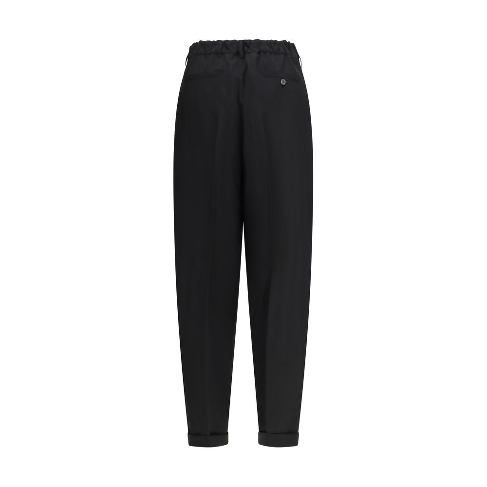 Marni Black Wool Casual Pants