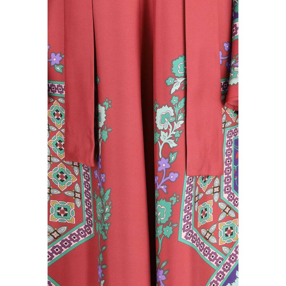 La Double J Multicolor Silk Casual Dress
