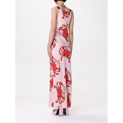 MSGM Multicolor Silk Casual Dress